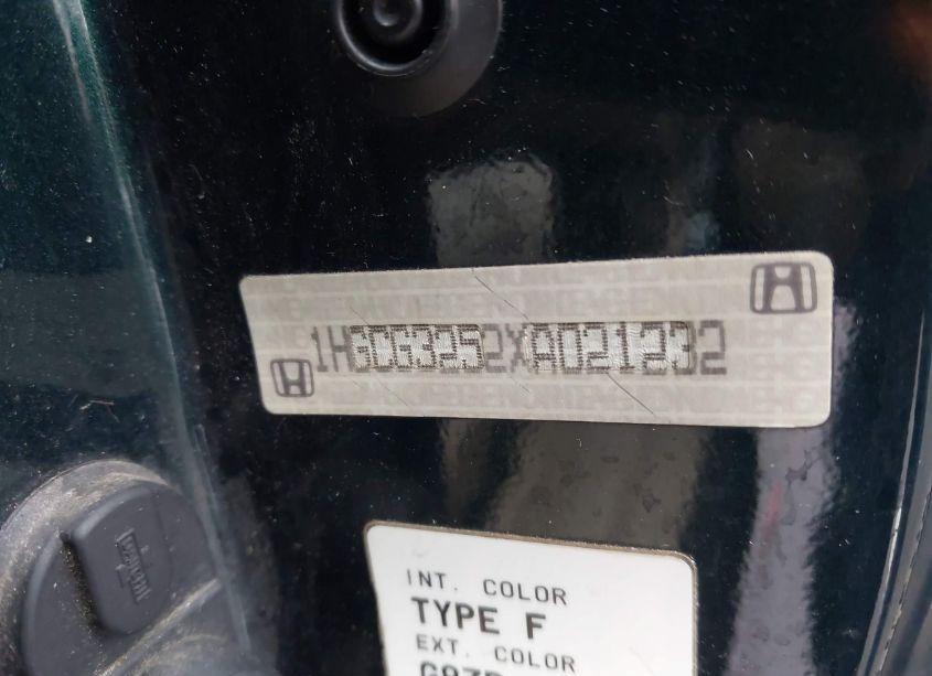 Photo 9 of 1999 Honda Accord EX (VIN 1HGCG3252XA021232)