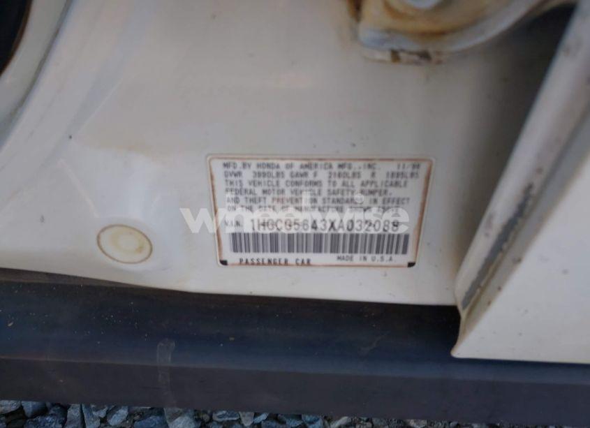 Photo 9 of 1999 Honda Accord LX (VIN 1HGCG5643XA032088)