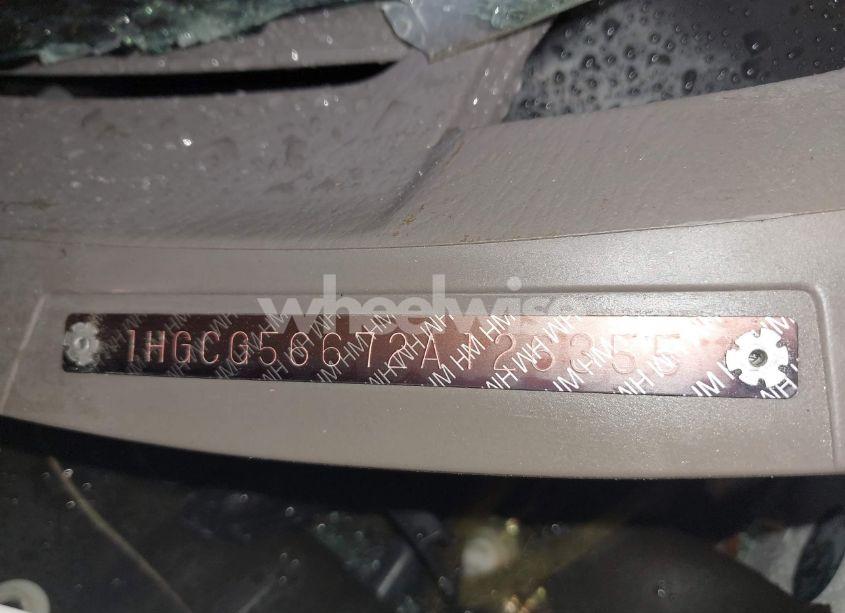 Photo 9 of 2002 Honda Accord 2.3 EX (VIN 1HGCG56672A126355)