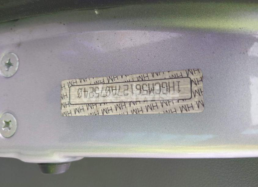 Photo 9 of 2007 Honda Accord 2.4 VP (VIN 1HGCM56127A075240)