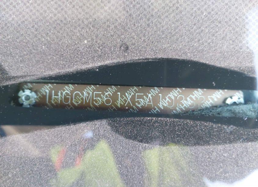 Photo 9 of 2005 Honda Accord 2.4 DX (VIN 1HGCM561X5A103637)