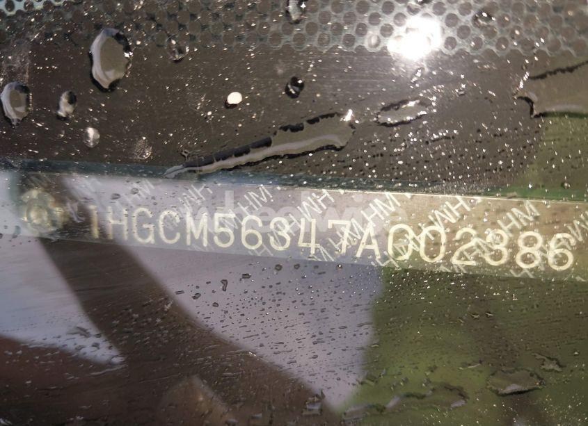 Photo 9 of 2007 Honda Accord 2.4 SE (VIN 1HGCM56347A002386)