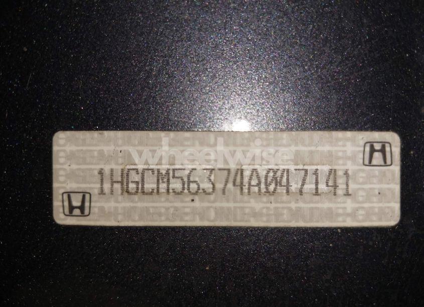 Photo 19 of 2004 Honda Accord 2.4 LX (VIN 1HGCM56374A047141)