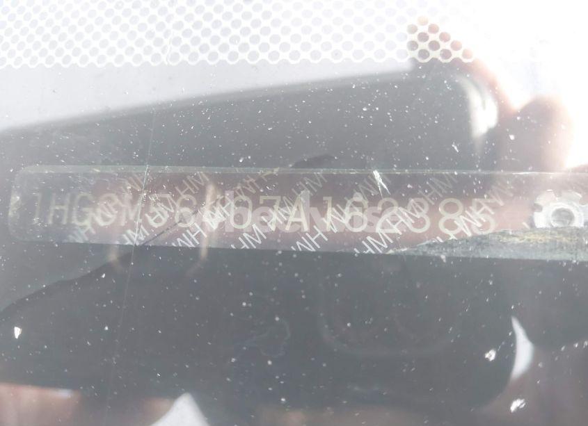 Photo 9 of 2007 Honda Accord 2.4 LX (VIN 1HGCM56407A162385)