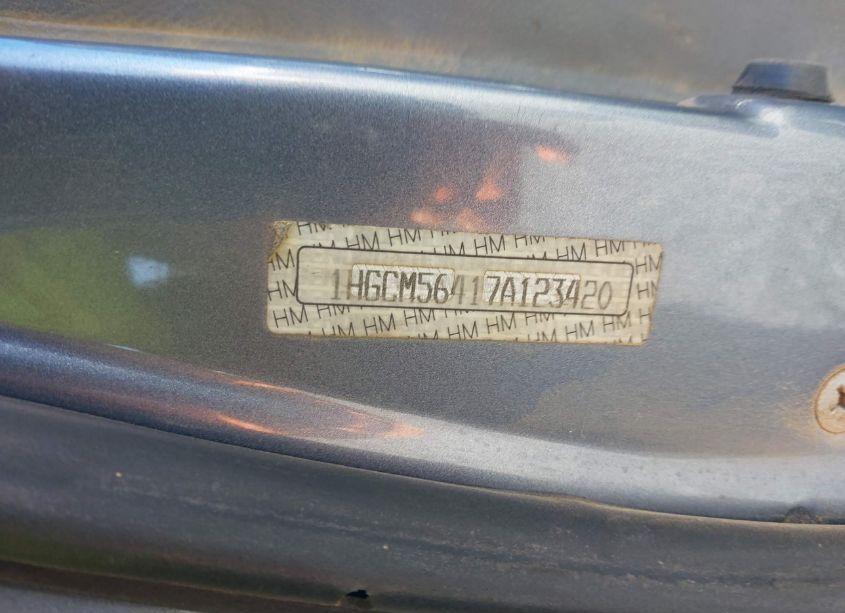 Photo 9 of 2007 Honda Accord 2.4 LX (VIN 1HGCM56417A123420)