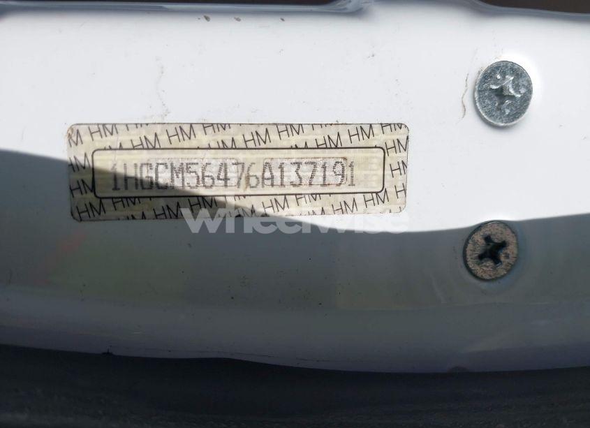 Photo 9 of 2006 Honda Accord 2.4 LX (VIN 1HGCM56476A137191)