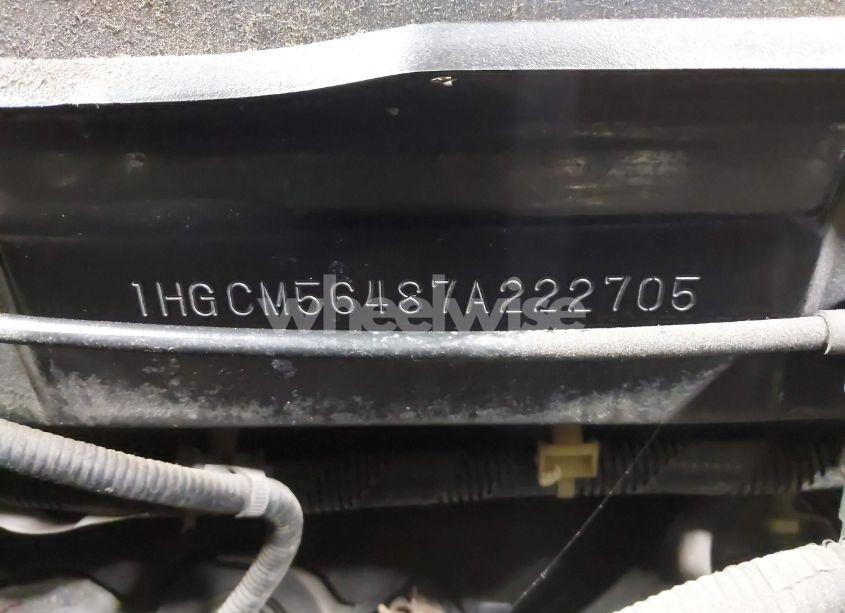 Photo 13 of 2007 Honda Accord 2.4 LX (VIN 1HGCM56487A222705)