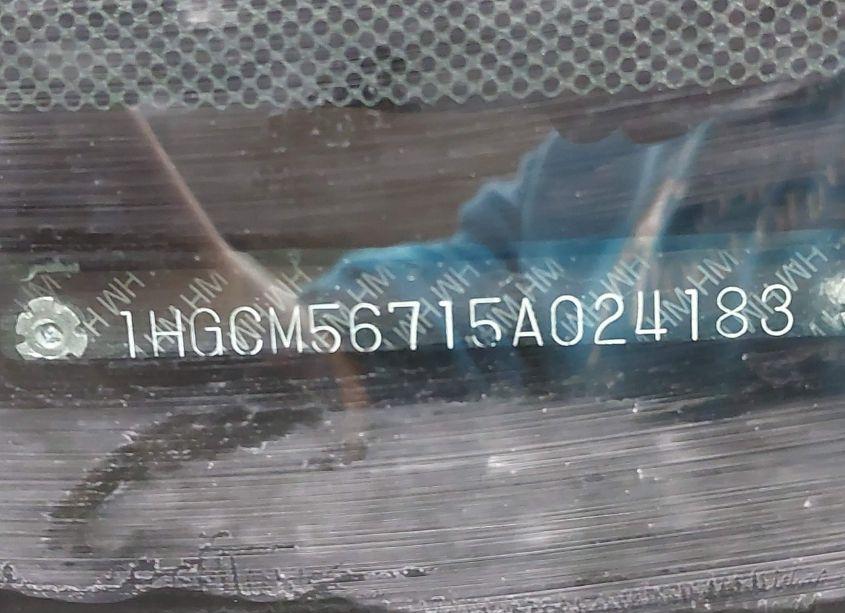 Photo 9 of 2005 Honda Accord 2.4 EX (VIN 1HGCM56715A024183)