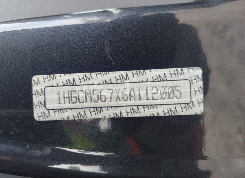 Photo 9 of 2006 Honda Accord 2.4 EX (VIN 1HGCM567X6A112005)