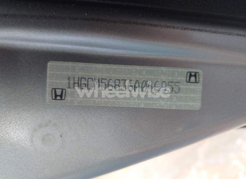Photo 9 of 2006 Honda Accord 2.4 EX (VIN 1HGCM56836A046955)