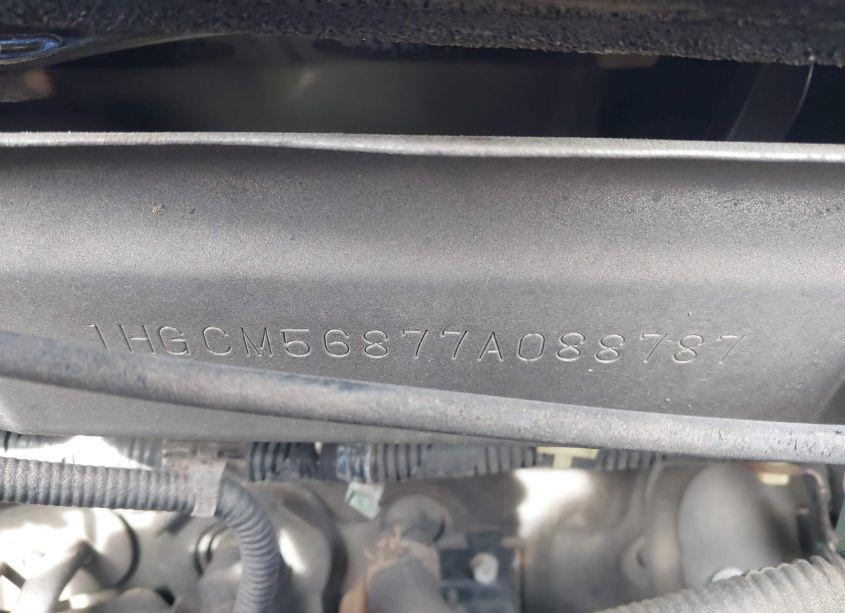 Photo 9 of 2007 Honda Accord 2.4 EX (VIN 1HGCM56877A088787)