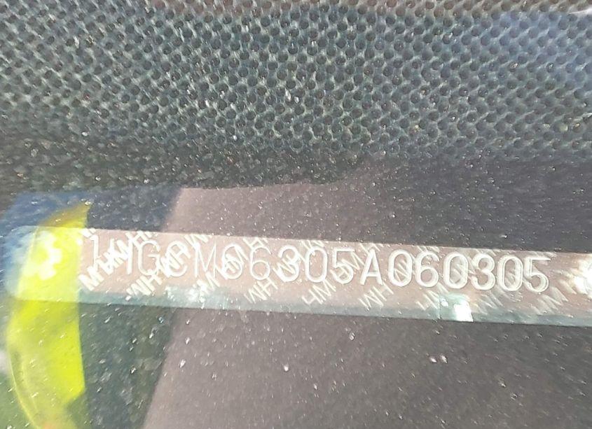 Photo 9 of 2005 Honda Accord 3.0 LX (VIN 1HGCM66305A060305)