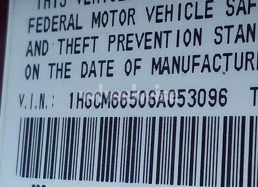 Photo 9 of 2006 Honda Accord 3.0 EX (VIN 1HGCM66506A053096)