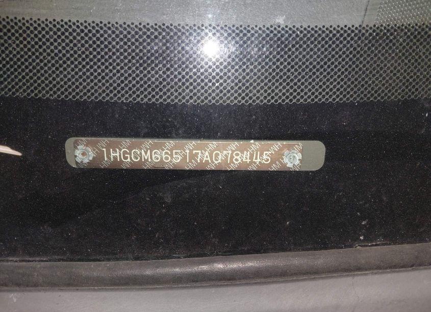 Photo 9 of 2007 Honda Accord 3.0 EX (VIN 1HGCM66517A078445)