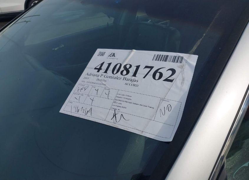 Photo 12 of 2005 Honda Accord 3.0 EX (VIN 1HGCM66565A065056)