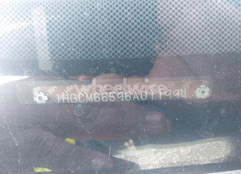 Photo 9 of 2006 Honda Accord 3.0 EX (VIN 1HGCM66596A011994)