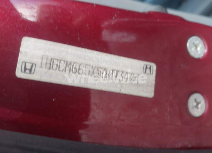 Photo 9 of 2005 Honda Accord 3.0 EX (VIN 1HGCM665X5A073404)