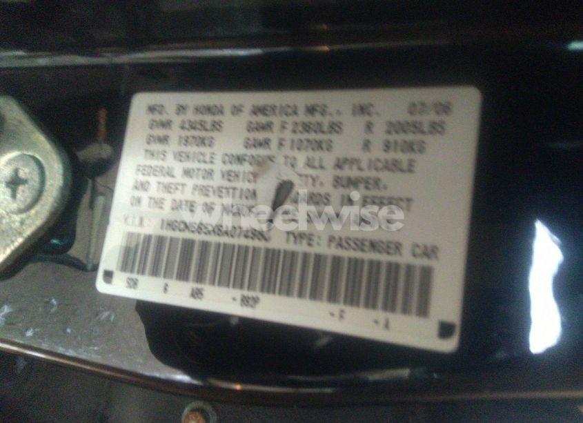 Photo 9 of 2006 Honda Accord 3.0 EX (VIN 1HGCM665X6A074988)