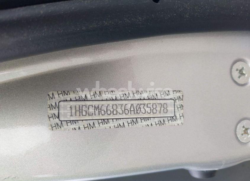 Photo 9 of 2006 Honda Accord 3.0 EX (VIN 1HGCM66836A035878)