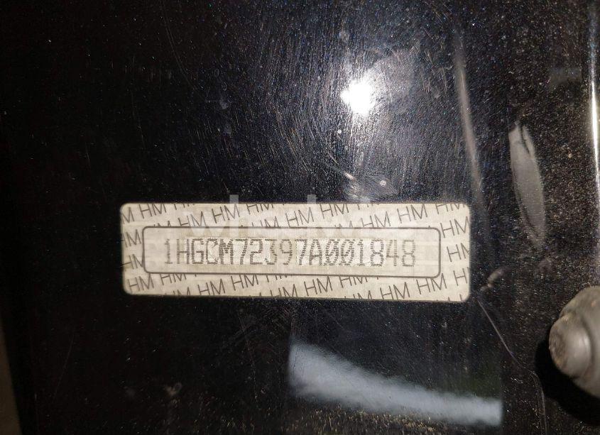 Photo 18 of 2007 Honda Accord 2.4 LX (VIN 1HGCM72397A001848)