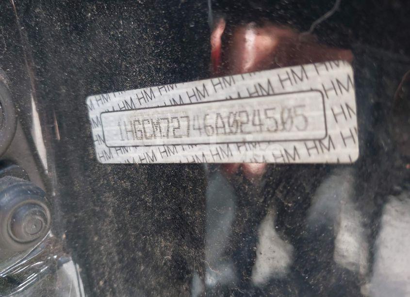 Photo 9 of 2006 Honda Accord 2.4 EX (VIN 1HGCM72746A024505)