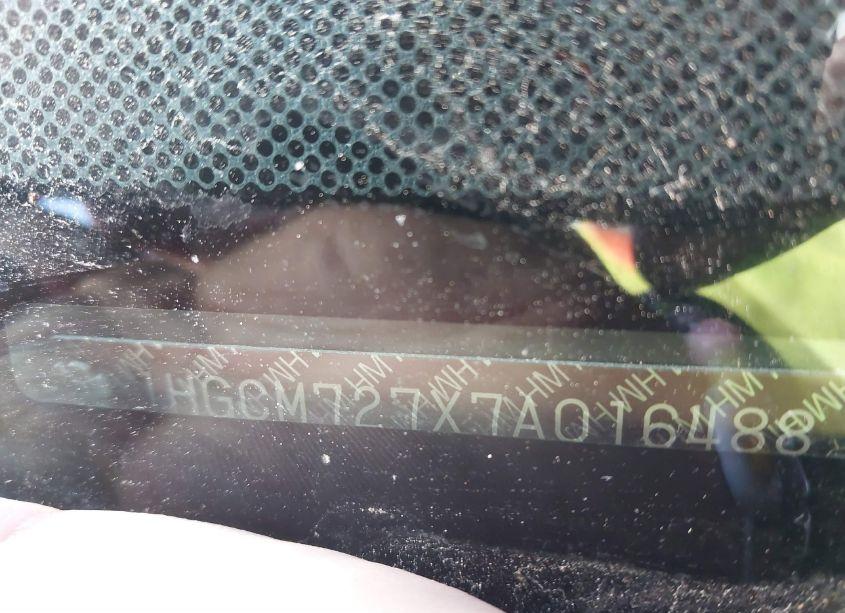 Photo 9 of 2007 Honda Accord 2.4 EX (VIN 1HGCM727X7A016488)