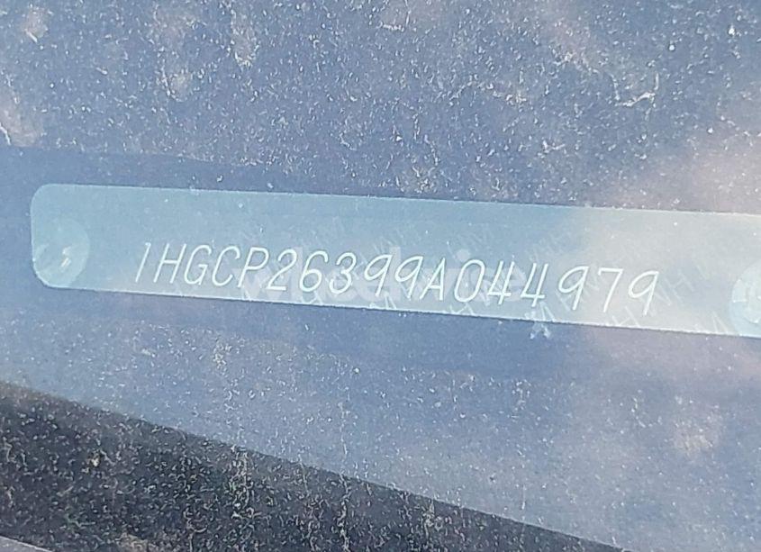 Photo 9 of 2009 Honda Accord 2.4 LX (VIN 1HGCP26399A044979)