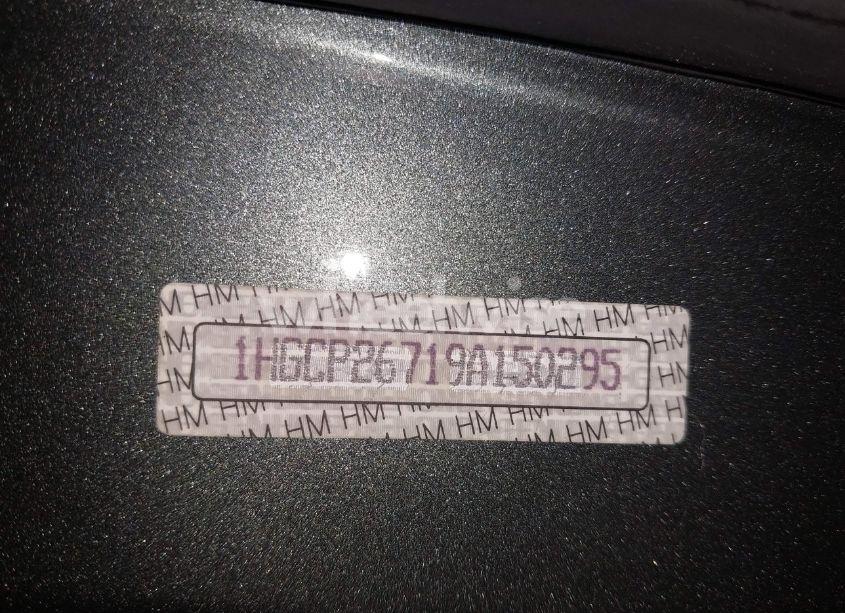 Photo 19 of 2009 Honda Accord 2.4 EX (VIN 1HGCP26719A150295)