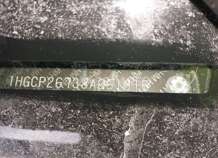 Photo 9 of 2008 Honda Accord 2.4 EX (VIN 1HGCP26738A051315)