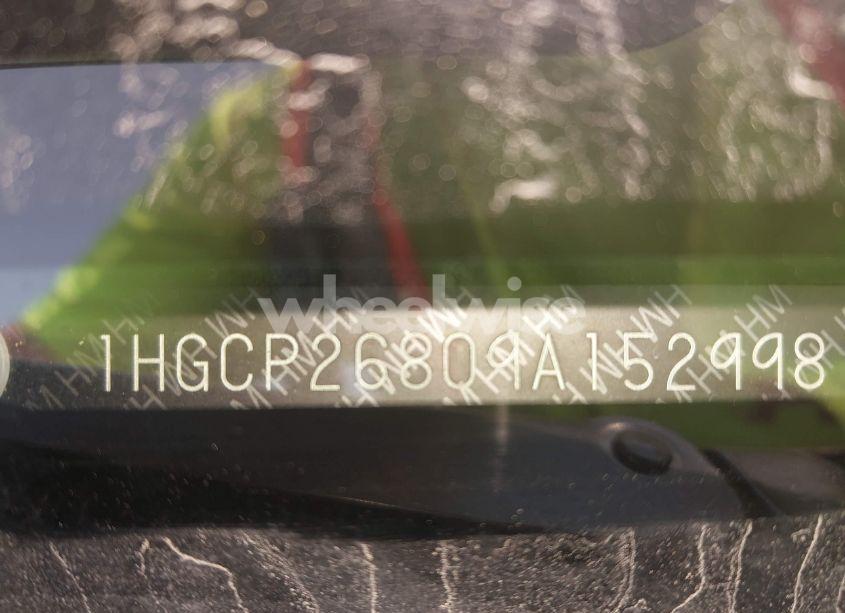 Photo 9 of 2009 Honda Accord 2.4 EX-L (VIN 1HGCP26809A152998)