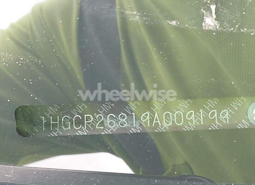 Photo 9 of 2009 Honda Accord 2.4 EX-L (VIN 1HGCP26819A009199)