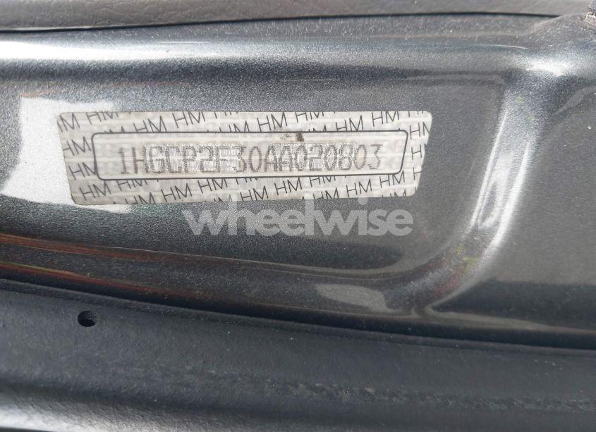 Photo 9 of 2010 Honda Accord 2.4 LX (VIN 1HGCP2F30AA020803)