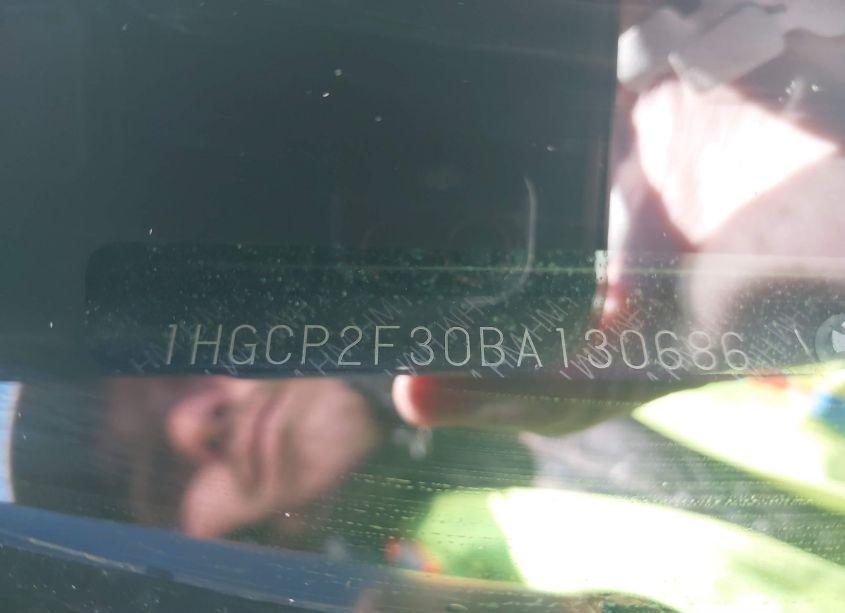 Photo 9 of 2011 Honda Accord 2.4 LX (VIN 1HGCP2F30BA130686)