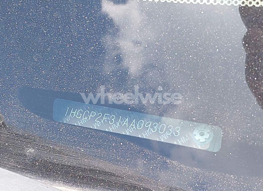 Photo 17 of 2010 Honda Accord 2.4 LX (VIN 1HGCP2F31AA093033)