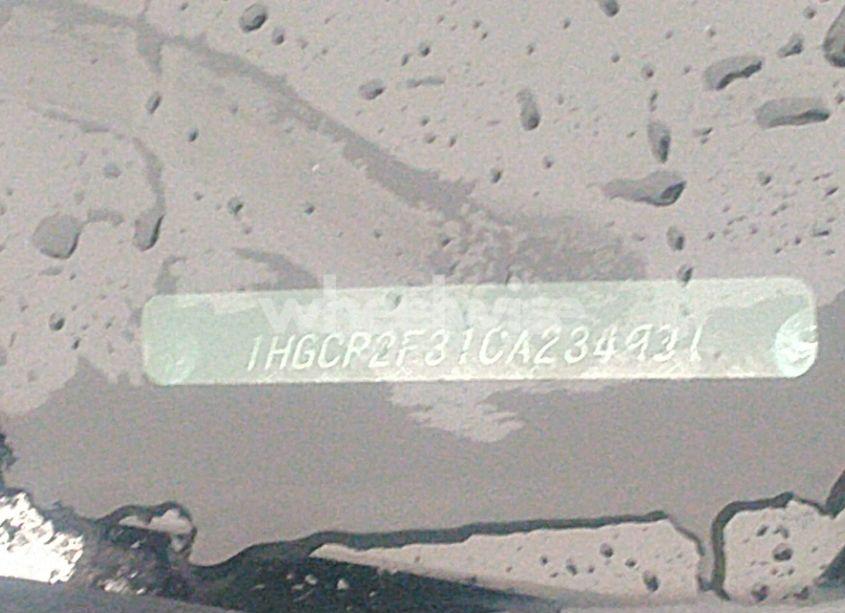 Photo 9 of 2012 Honda Accord 2.4 LX (VIN 1HGCP2F31CA234931)