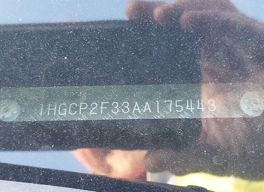 Photo 8 of 2010 Honda Accord 2.4 LX (VIN 1HGCP2F33AA175443)