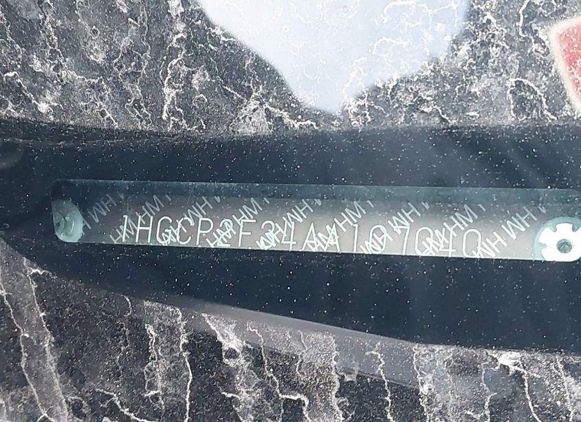 Photo 9 of 2010 Honda Accord 2.4 LX (VIN 1HGCP2F34AA107040)