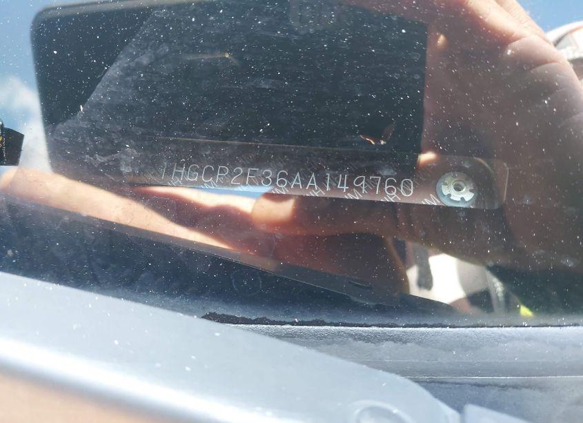 Photo 9 of 2010 Honda Accord 2.4 LX (VIN 1HGCP2F36AA149760)