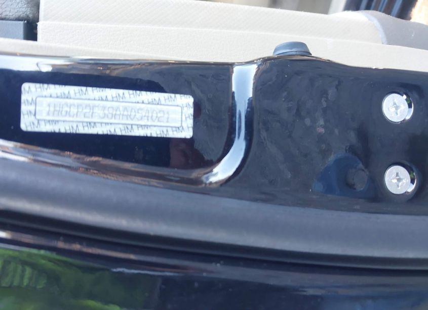 Photo 9 of 2010 Honda Accord 2.4 LX (VIN 1HGCP2F38AA054021)