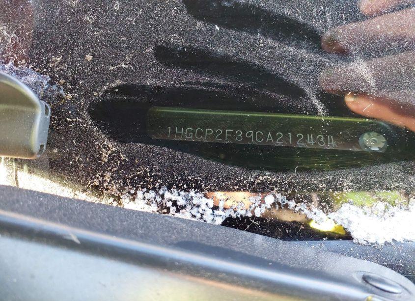 Photo 9 of 2012 Honda Accord 2.4 LX (VIN 1HGCP2F39CA212434)