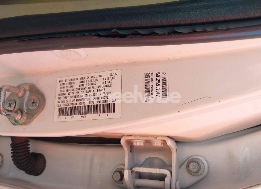 Photo 9 of 2012 Honda Accord 2.4 SE (VIN 1HGCP2F66CA133605)