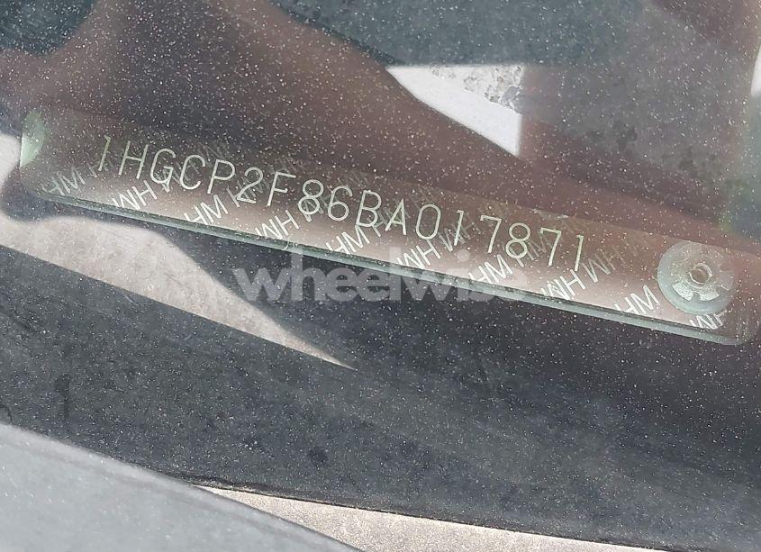 Photo 9 of 2011 Honda Accord 2.4 EX-L (VIN 1HGCP2F86BA017871)