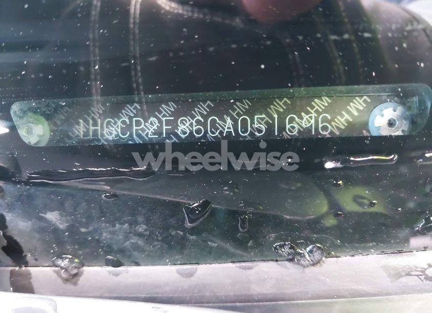 Photo 9 of 2012 Honda Accord 2.4 EX-L (VIN 1HGCP2F86CA051696)