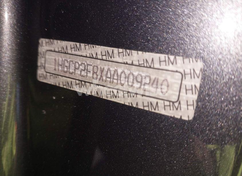 Photo 9 of 2010 Honda Accord 2.4 EX-L (VIN 1HGCP2F8XAA009240)