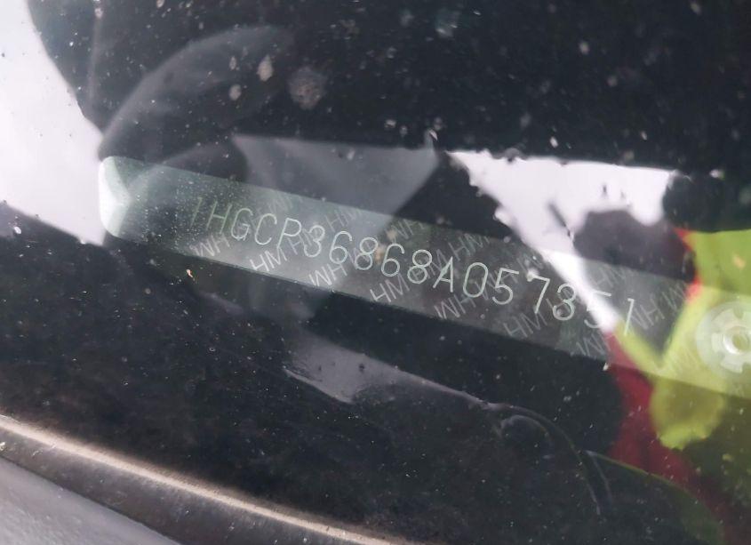 Photo 9 of 2008 Honda Accord 3.5 EX-L (VIN 1HGCP36868A057351)