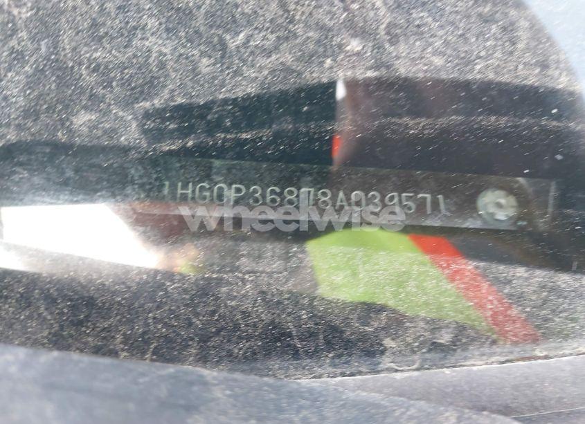 Photo 9 of 2008 Honda Accord 3.5 EX-L (VIN 1HGCP36878A039571)