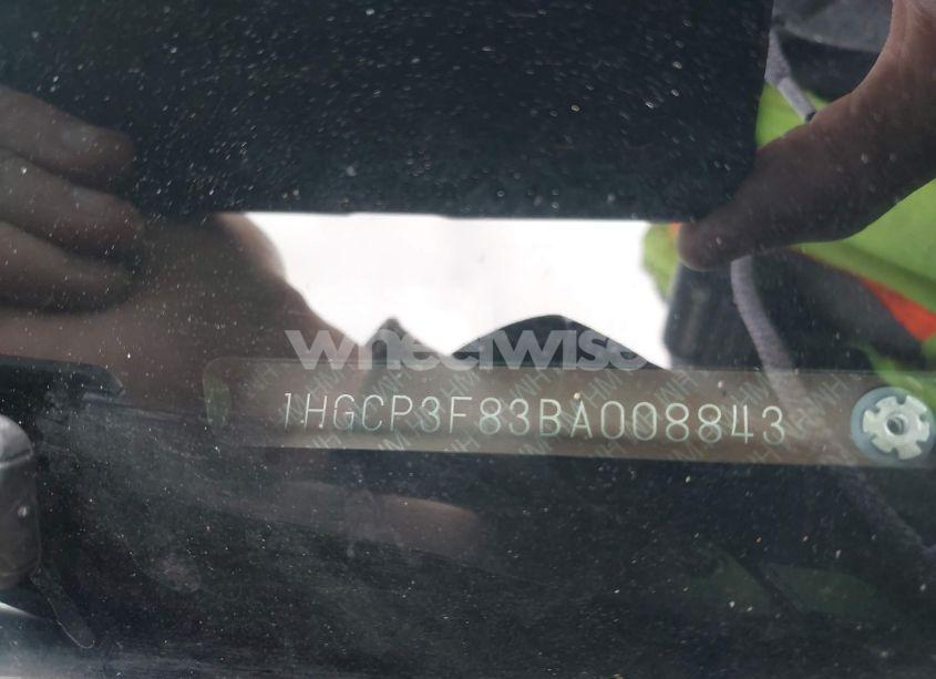 Photo 9 of 2011 Honda Accord 3.5 EX-L (VIN 1HGCP3F83BA008843)