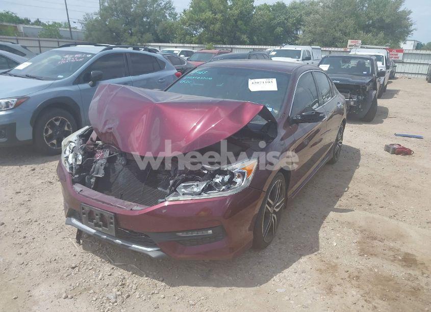 Photo 2 of 2017 Honda Accord SPORT SE (VIN 1HGCR2F16HA100058)