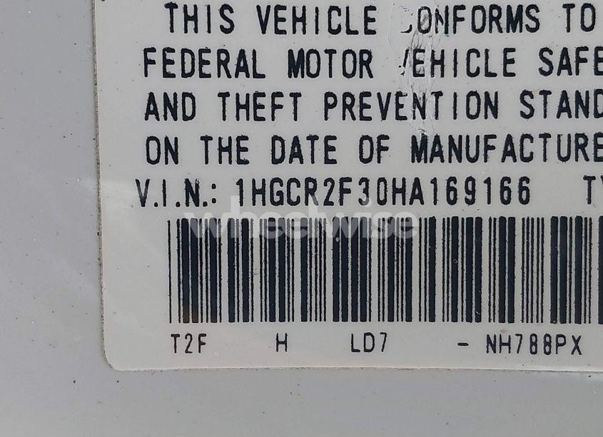 Photo 9 of 2017 Honda Accord LX (VIN 1HGCR2F30HA169166)