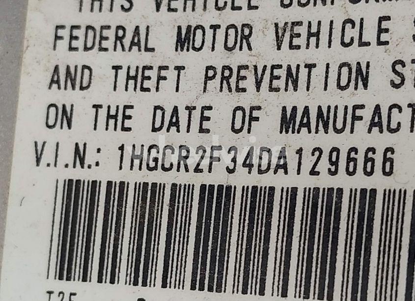 Photo 9 of 2013 Honda Accord LX (VIN 1HGCR2F34DA129666)